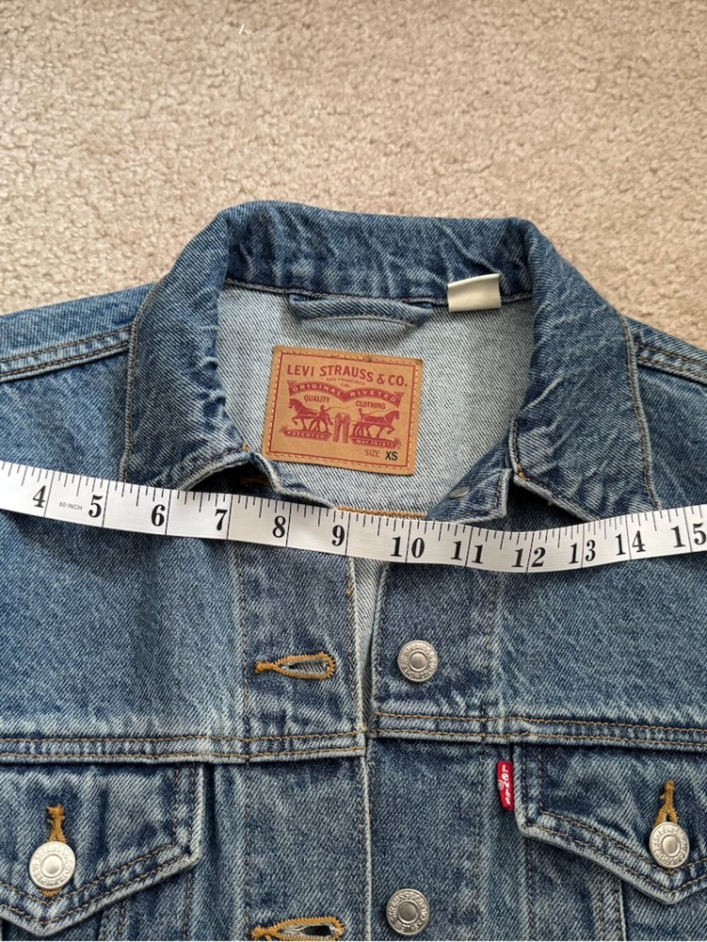 Levi’s Medium Wash Denim Trucker Jacket - Size XS